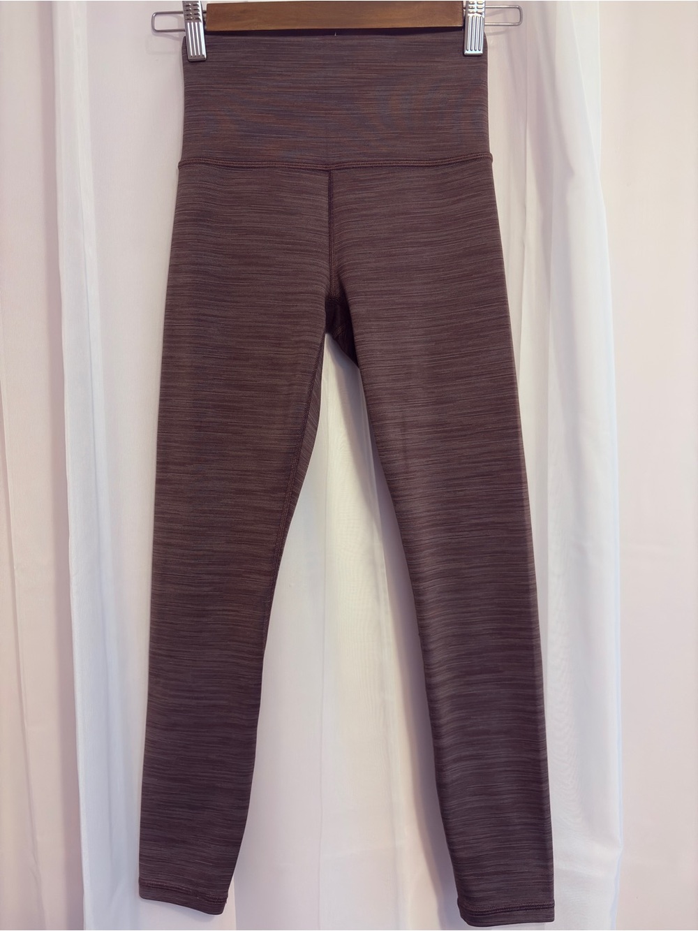 Athleta Elation High Rise Space Dye 7/8 Tight in Coffee House